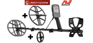 MINELAB MANTICORE (Disque M11 28 cm de série) + Disque M9 22 cm + Disque M15 38 cm