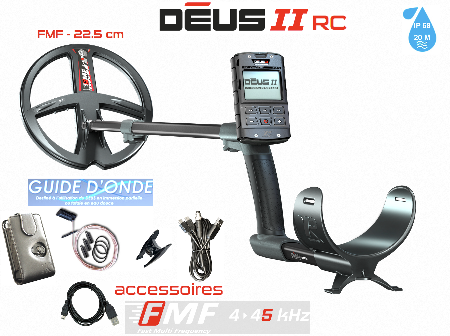 XP DEUS 2-FMF-RC-22 cm (version sans casque)
